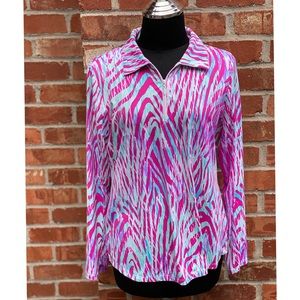 Printed texture knit